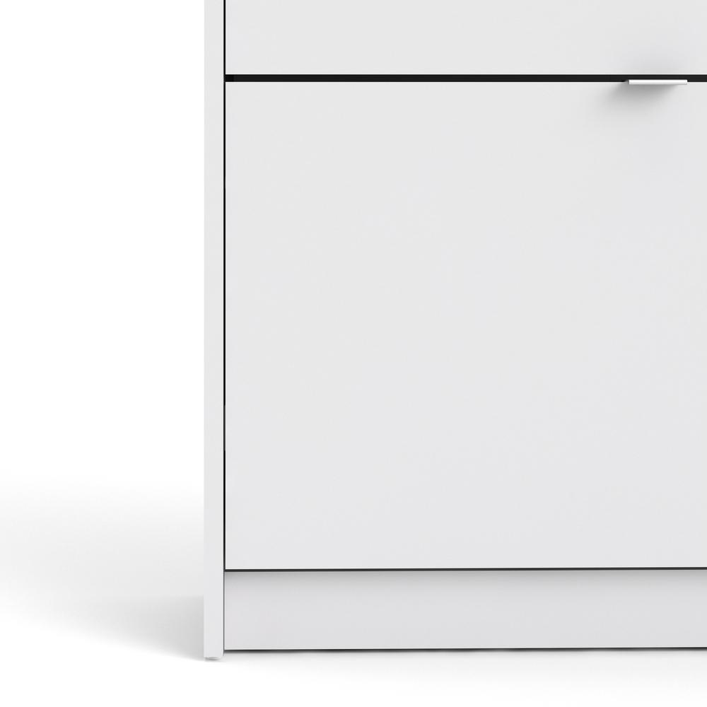 Bright 4 Drawer Shoe Cabinet, White