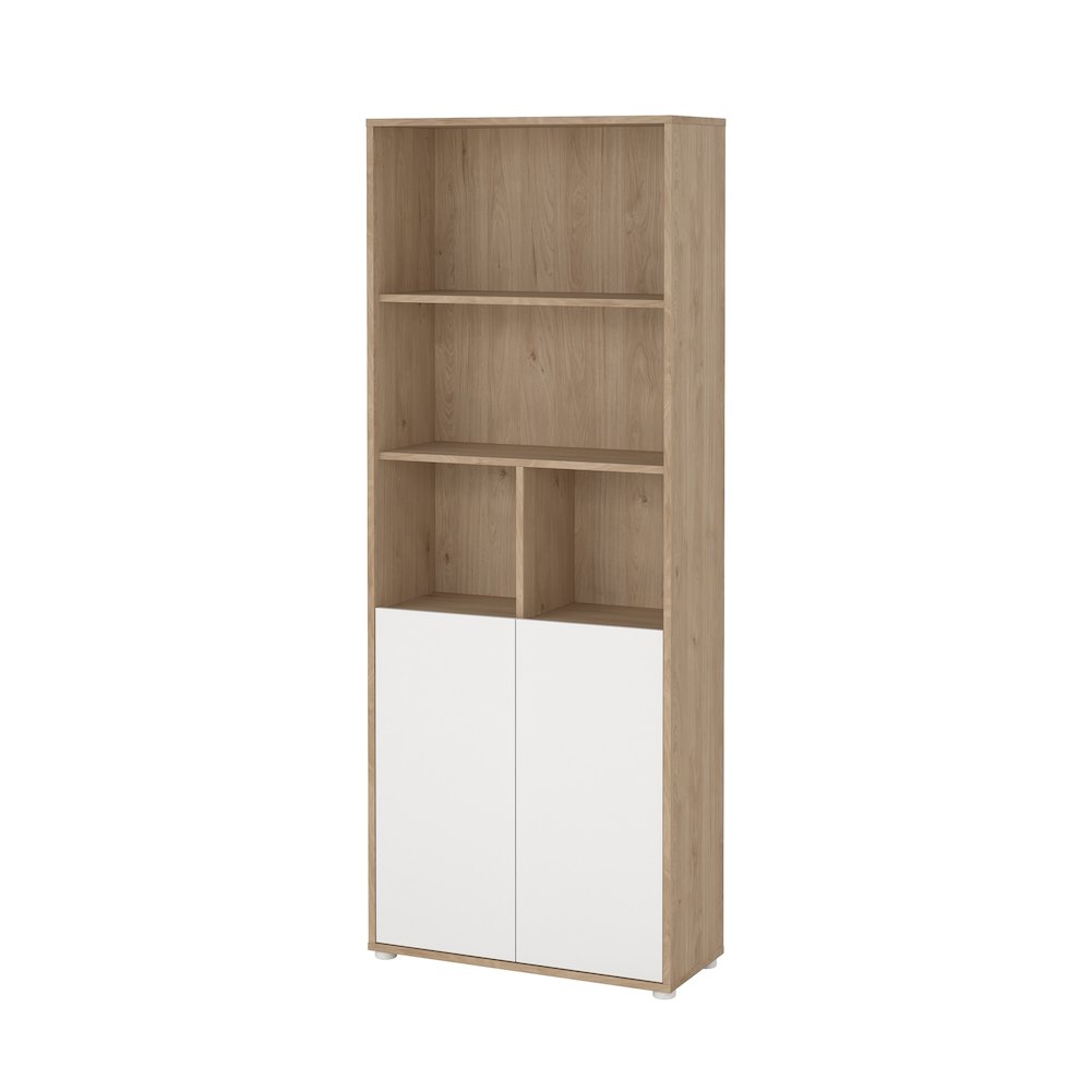 6 Shelf Boockase with 2 Doors, Home Office Storage