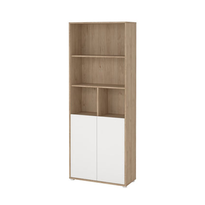 6 Shelf Boockase with 2 Doors, Home Office Storage