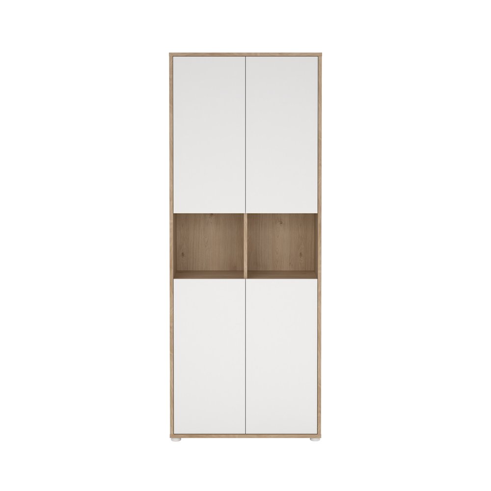 6 Shelf Boockase with 4 Doors, Home Office Storage