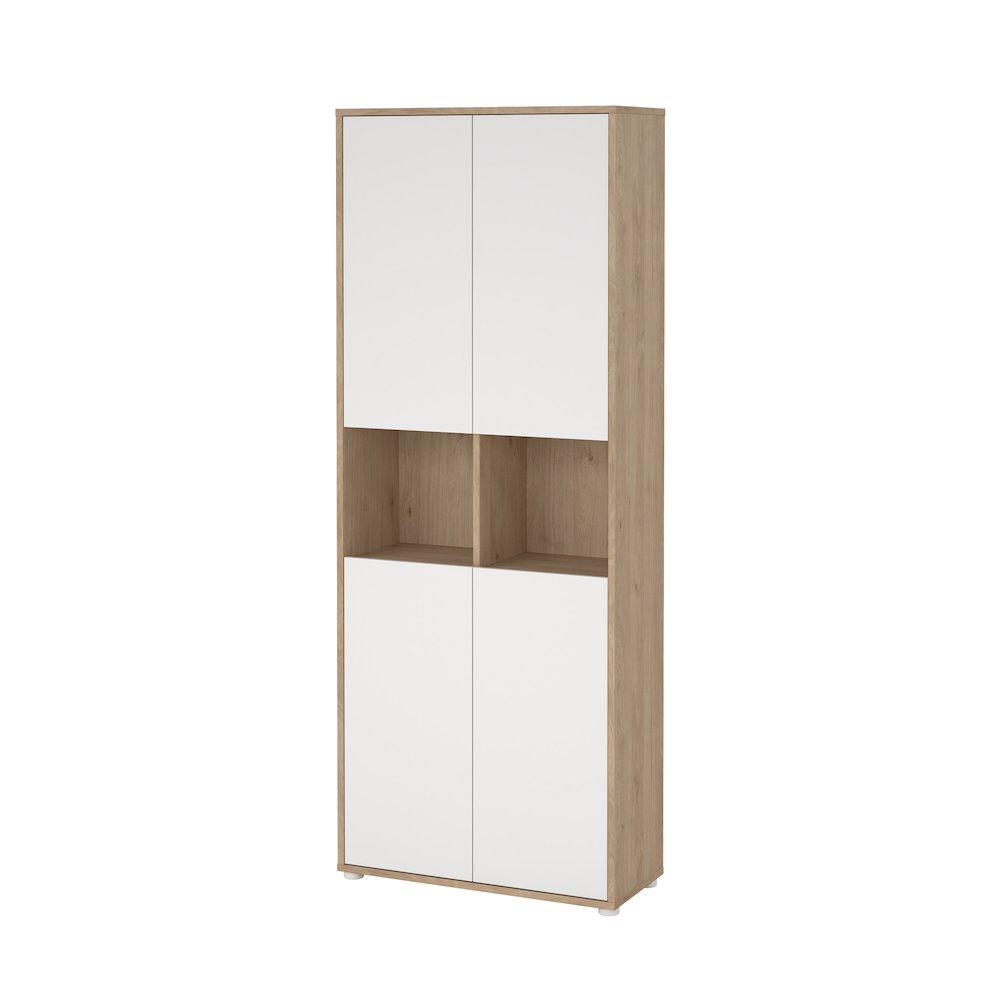 6 Shelf Boockase with 4 Doors, Home Office Storage