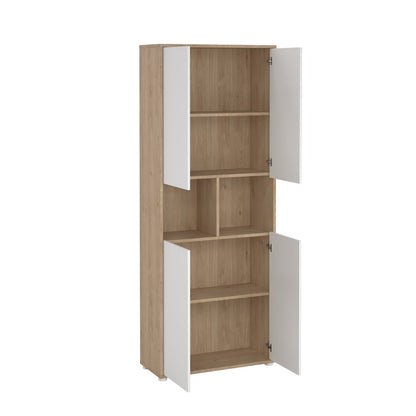 6 Shelf Boockase with 4 Doors, Home Office Storage