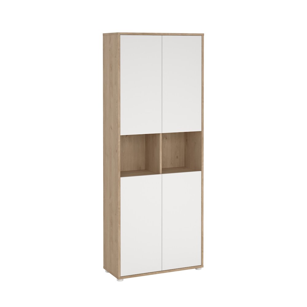 6 Shelf Boockase with 4 Doors, Home Office Storage