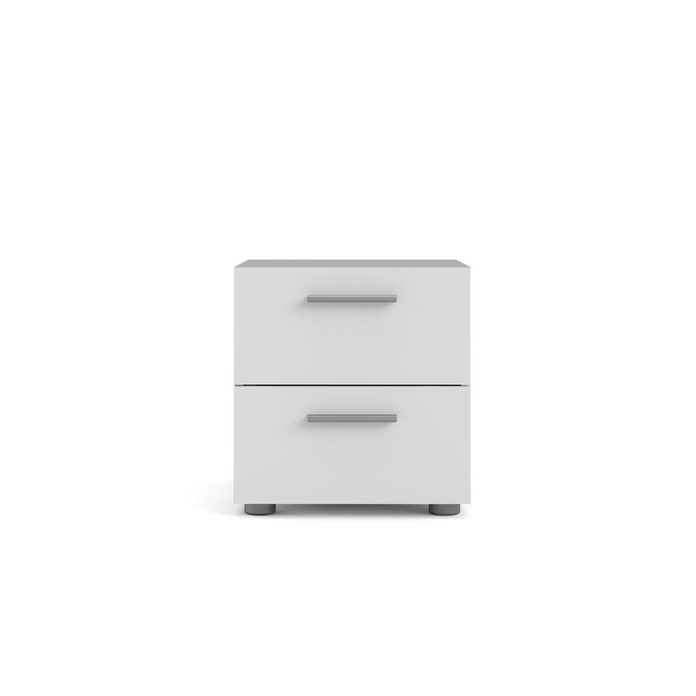 Austin 2 Drawer Nightstand, White