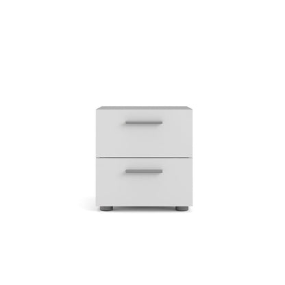 Austin 2 Drawer Nightstand, White