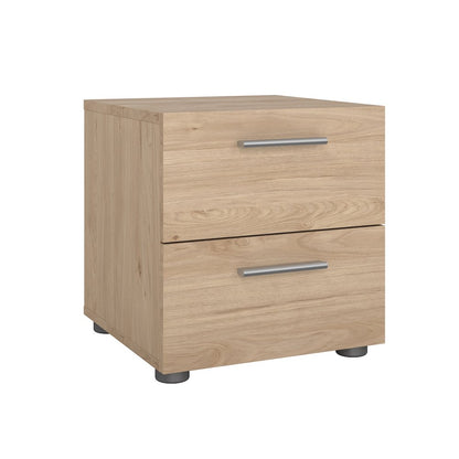 Pepe 2 Drawer Nightstand, Jackson Hickory