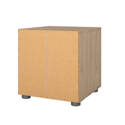Pepe 2 Drawer Nightstand, Jackson Hickory