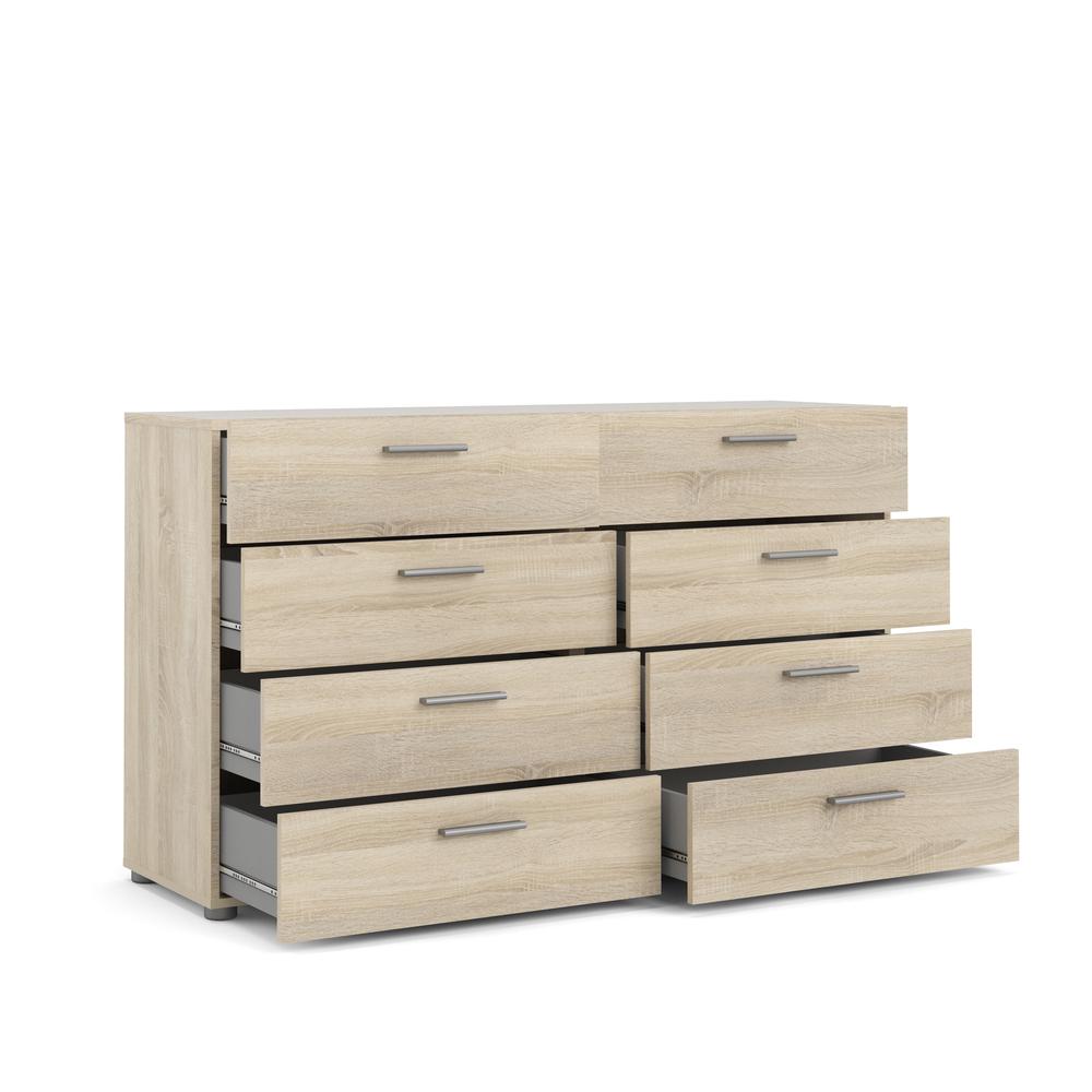 Austin 8 Drawer Double Dresser, Oak Structure