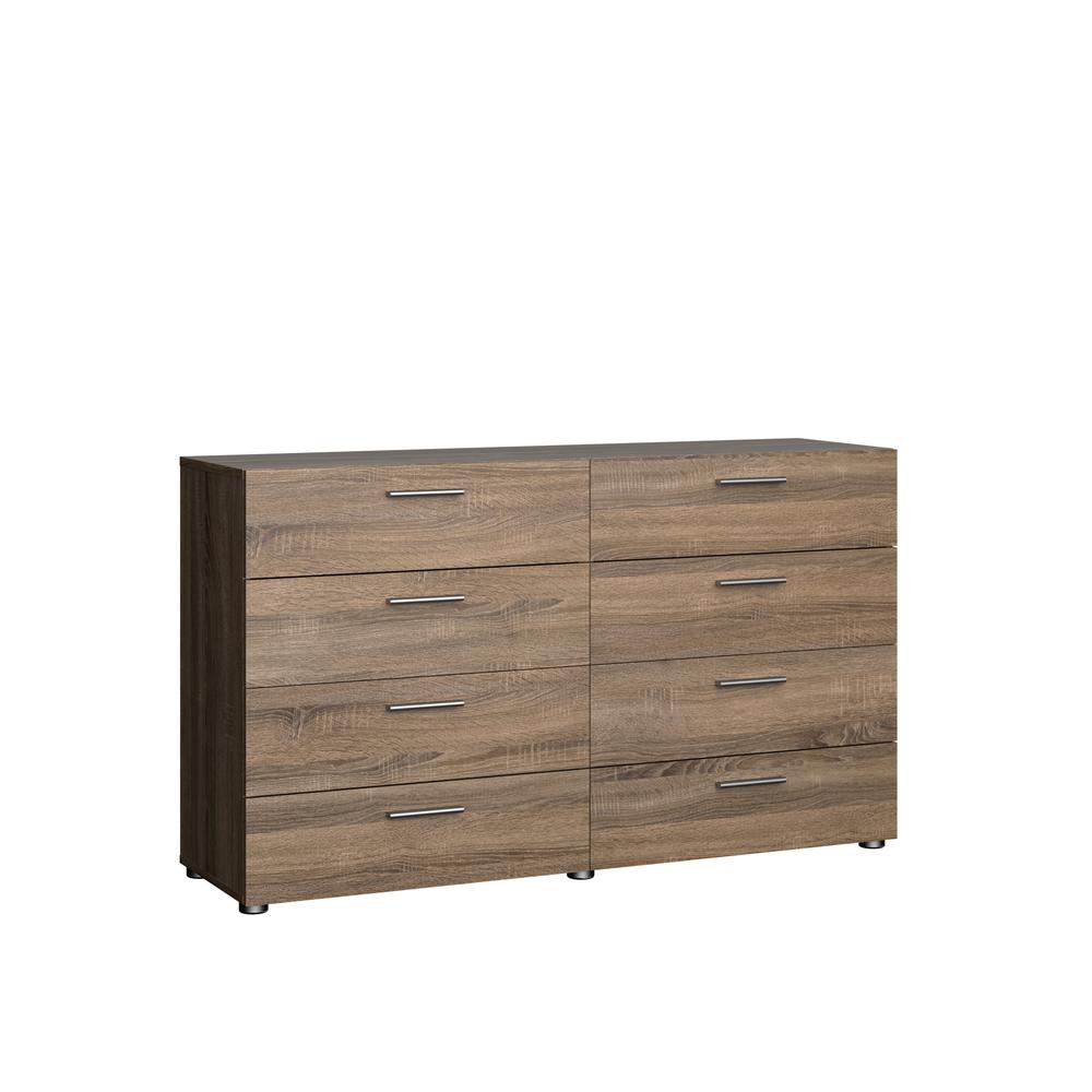 Austin 8 Drawer Double Dresser, Truffle Oak