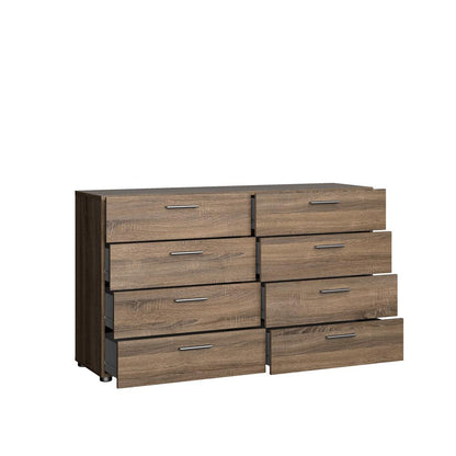 Austin 8 Drawer Double Dresser, Truffle Oak