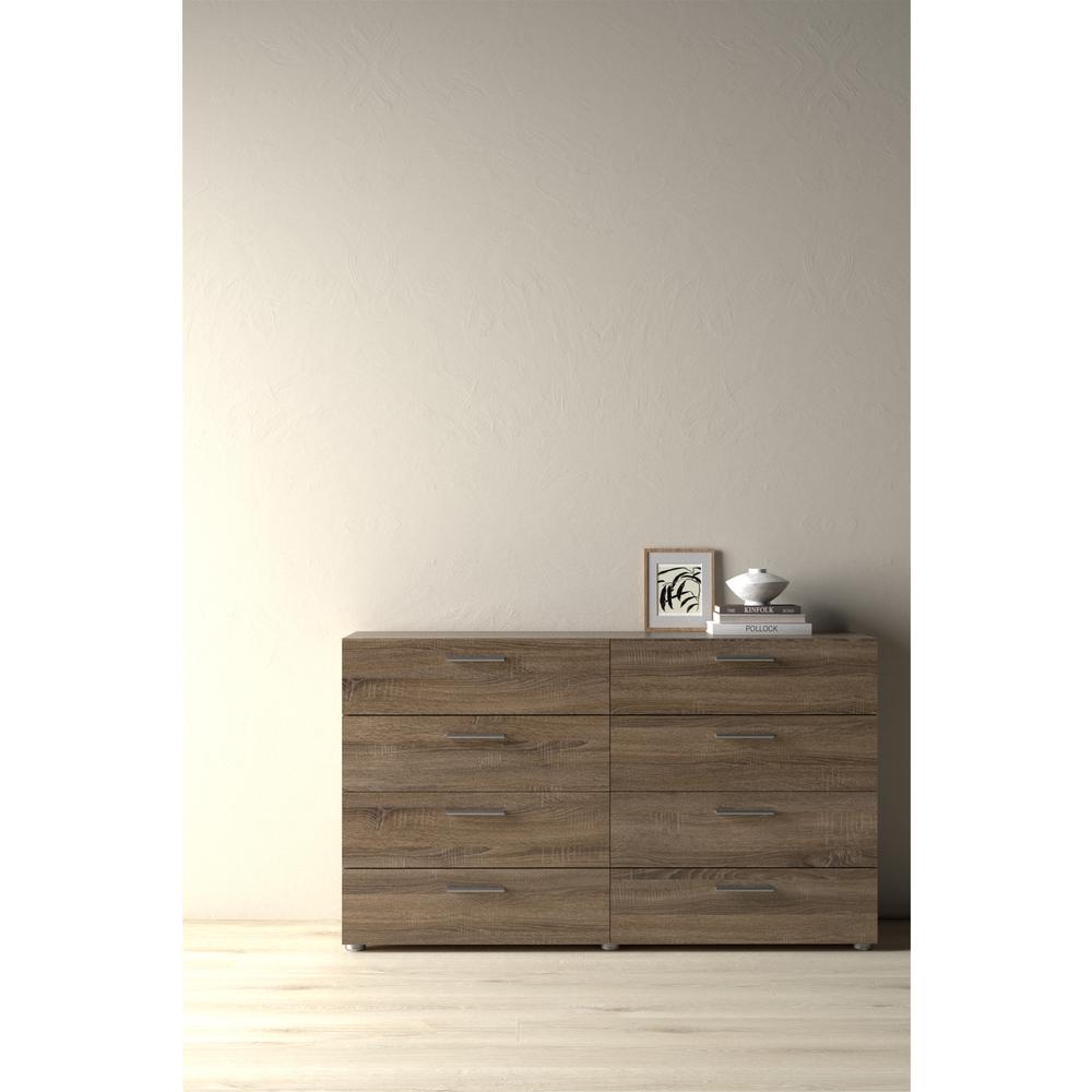 Austin 8 Drawer Double Dresser, Truffle Oak
