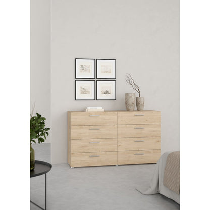 Pepe 8 Drawer Double Dresser, Jackson Hickory