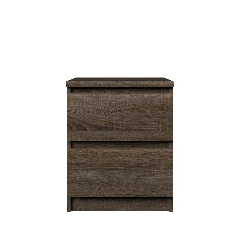 Scottsdale 2 Drawer Nightstand, Truffle Oak