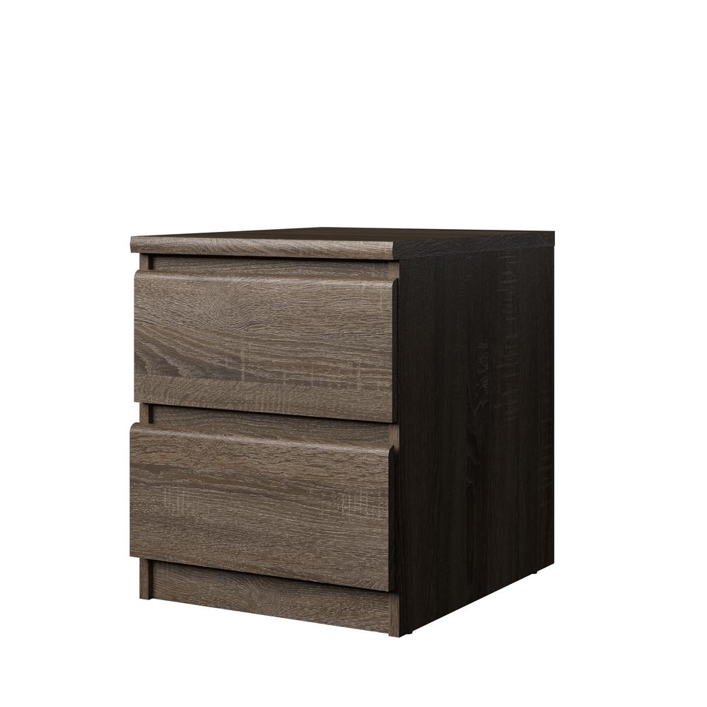 Scottsdale 2 Drawer Nightstand, Truffle Oak
