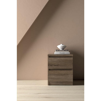Scottsdale 2 Drawer Nightstand, Truffle Oak