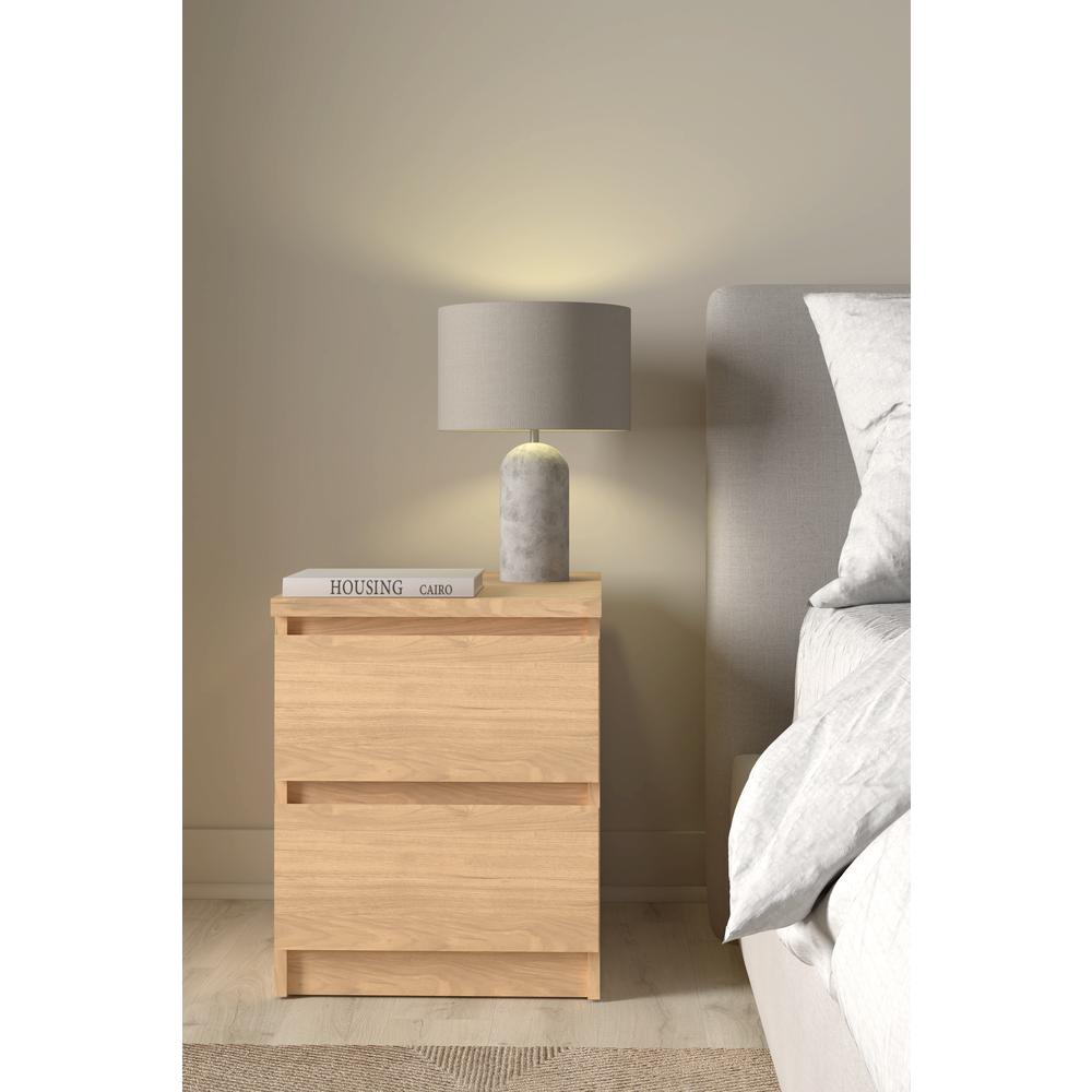Scottsdale 2 Drawer Nightstand, Jackson Hickory