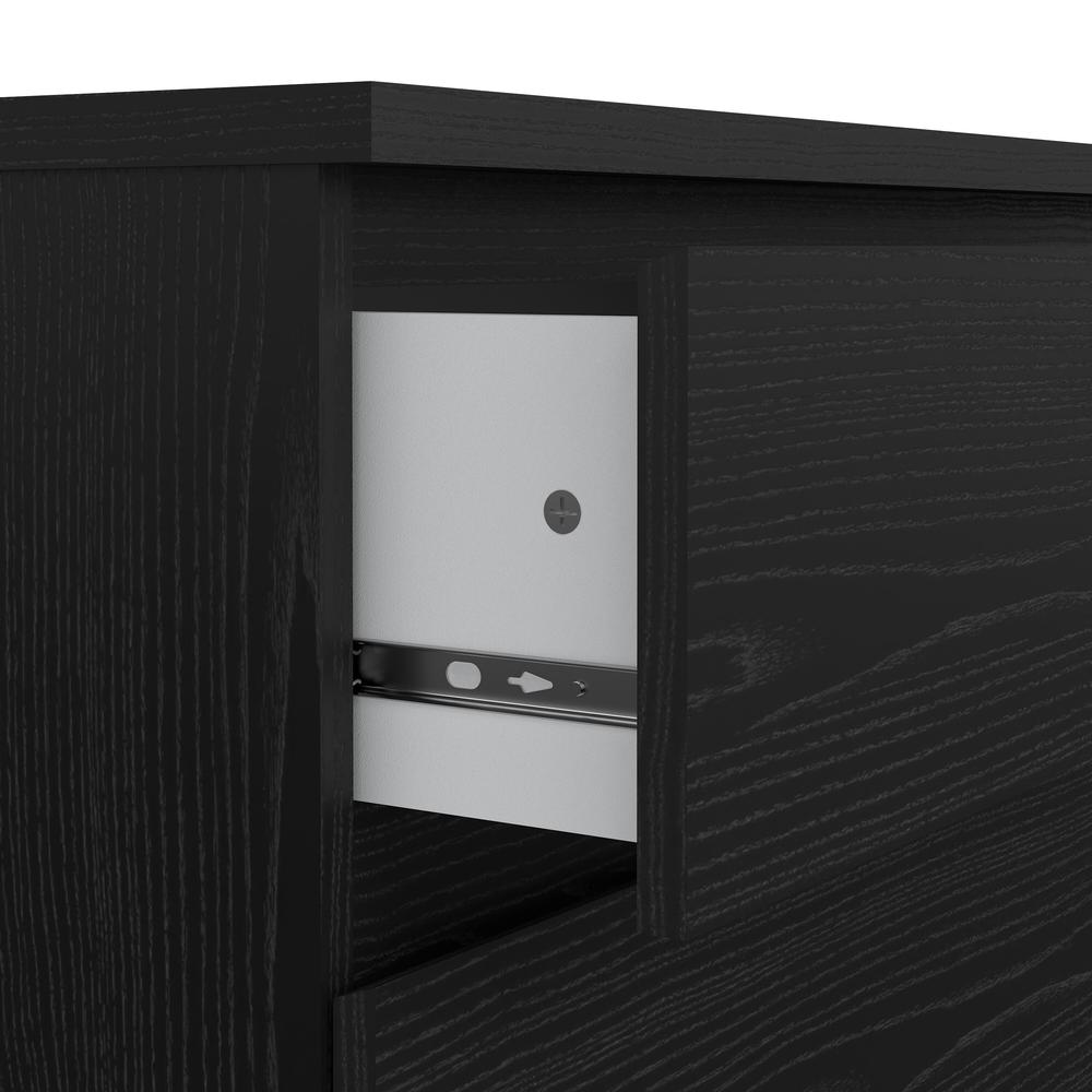 Scottsdale 3 Drawer Chest, Black Woodgrain