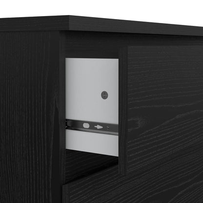 Scottsdale 3 Drawer Chest, Black Woodgrain