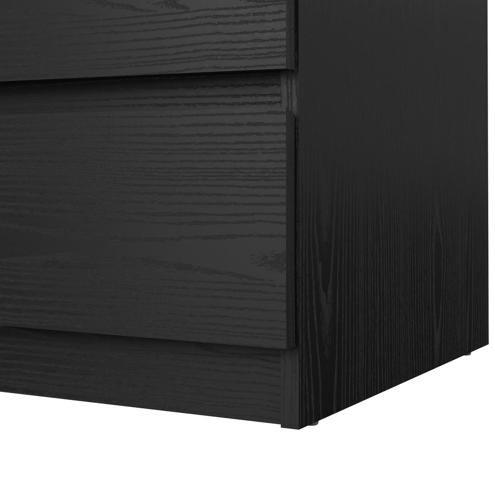 Scottsdale 3 Drawer Chest, Black Woodgrain