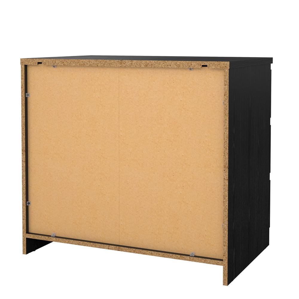 Scottsdale 3 Drawer Chest, Black Woodgrain