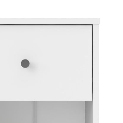 Portland 1 Drawer Nightstand, White