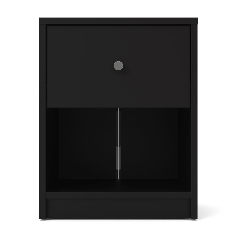 Portland 1 Drawer Nightstand, Black