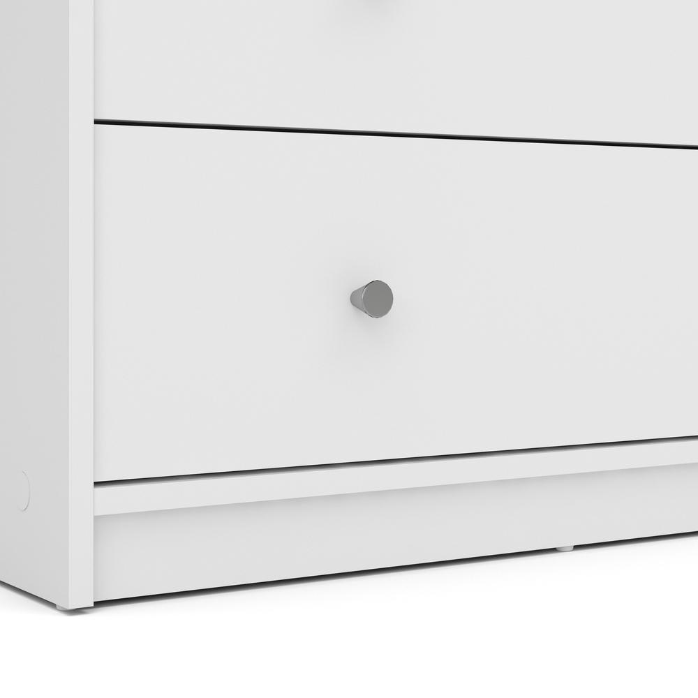 Portland 3 Drawer Chest, White