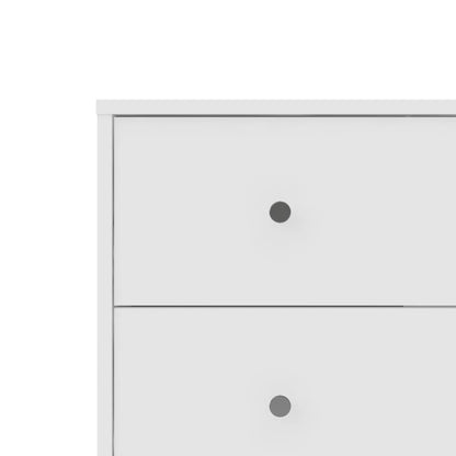 Portland 3 Drawer Chest, White