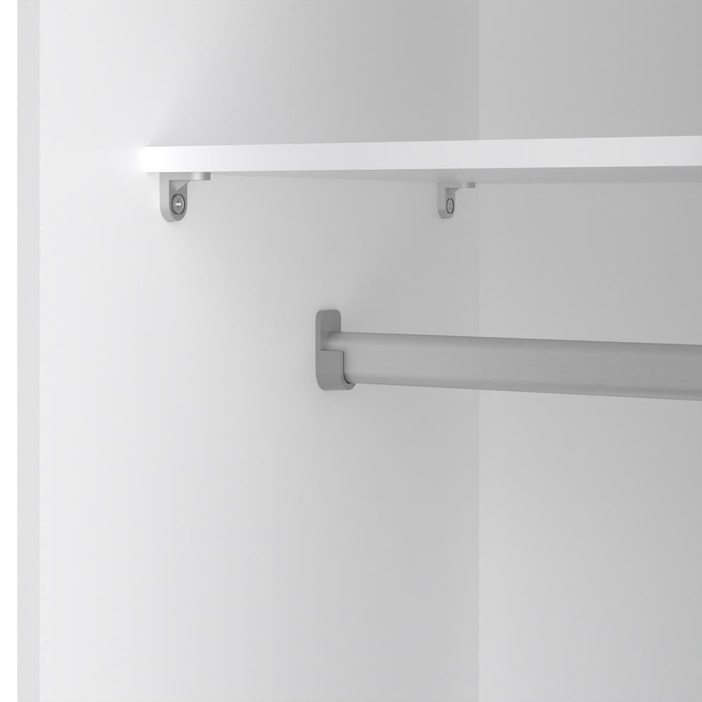 Space Wardrobe with 2 Sliding Doors, White