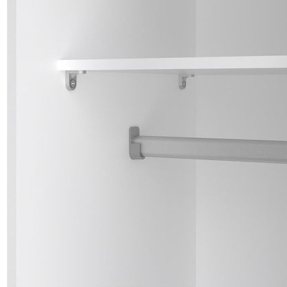 Space Wardrobe with 2 Sliding Doors, White