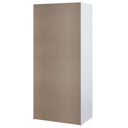 Space Wardrobe with 2 Sliding Doors, White