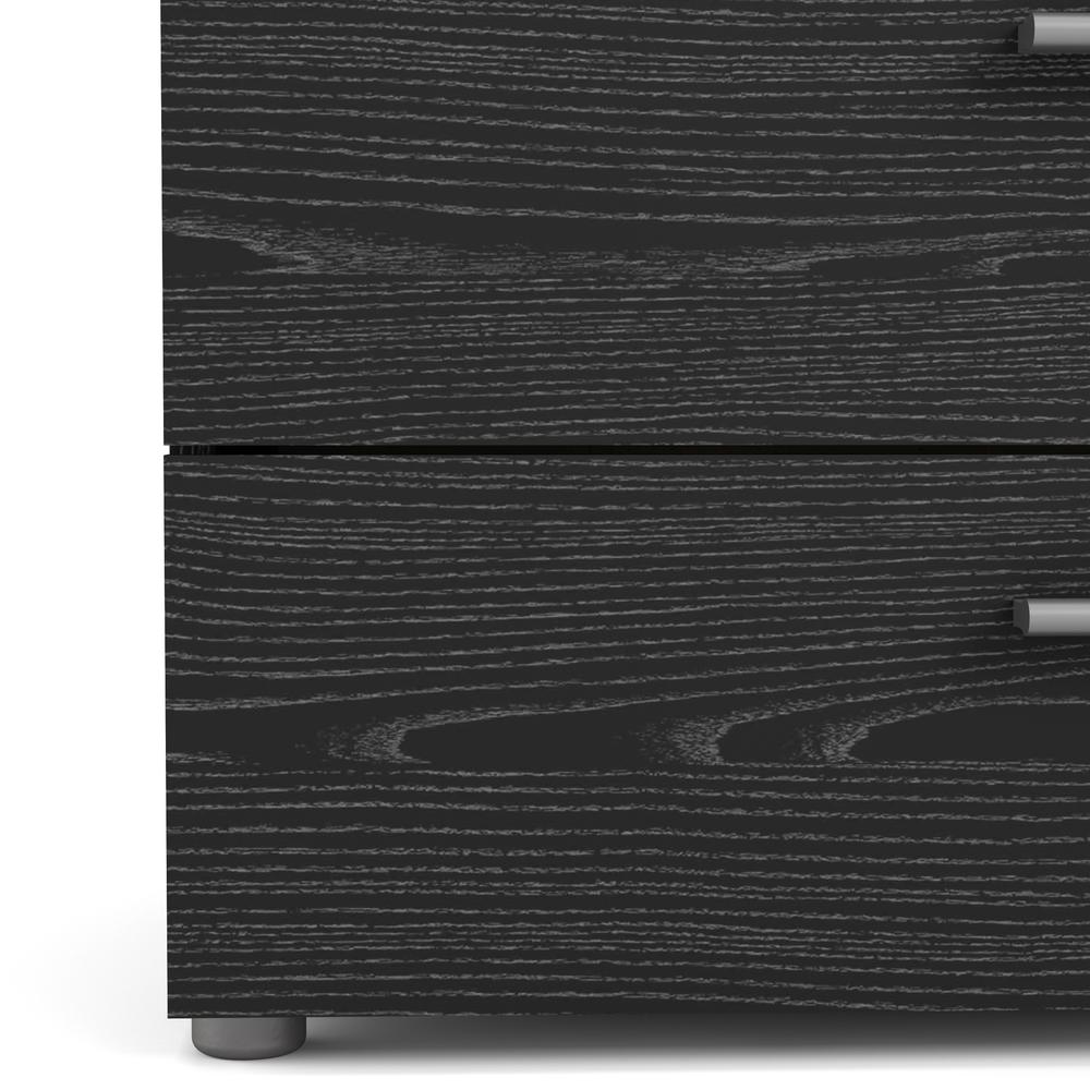 Austin 4 Drawer Chest, Black Woodgrain