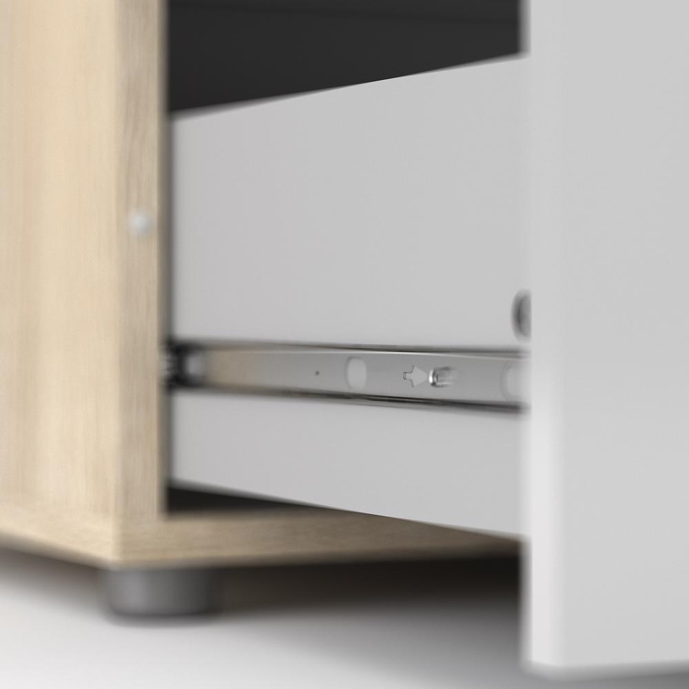 Austin 4 Drawer Chest, Oak Structure/White High Gloss