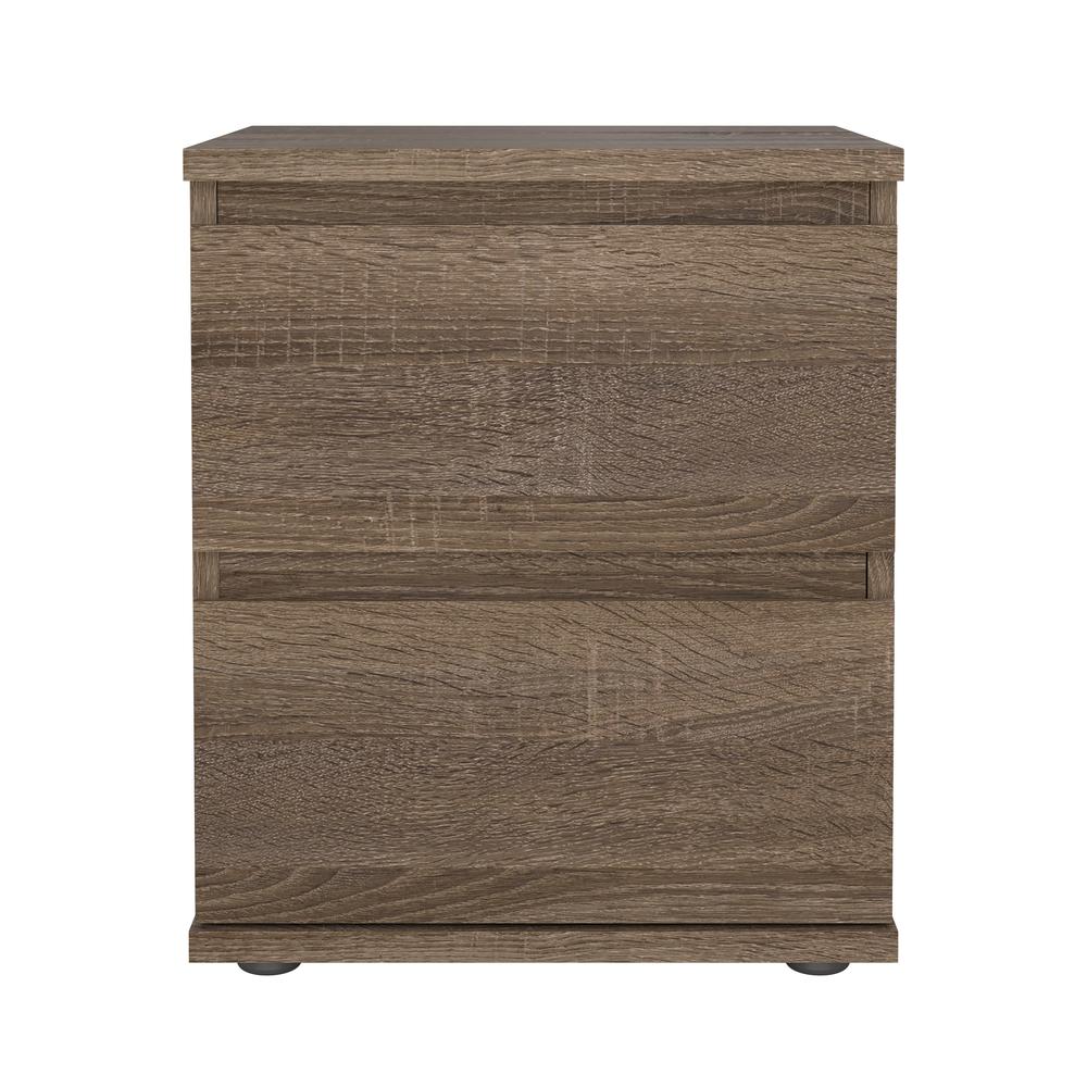 Aurora 2 Drawer Nightstand, Truffle Oak