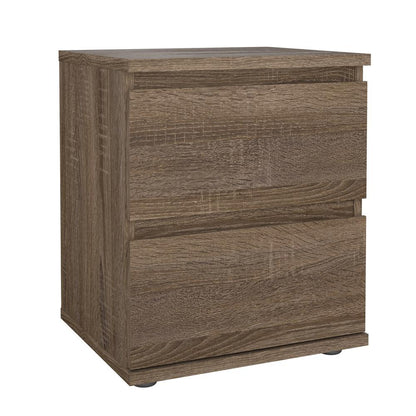 Aurora 2 Drawer Nightstand, Truffle Oak
