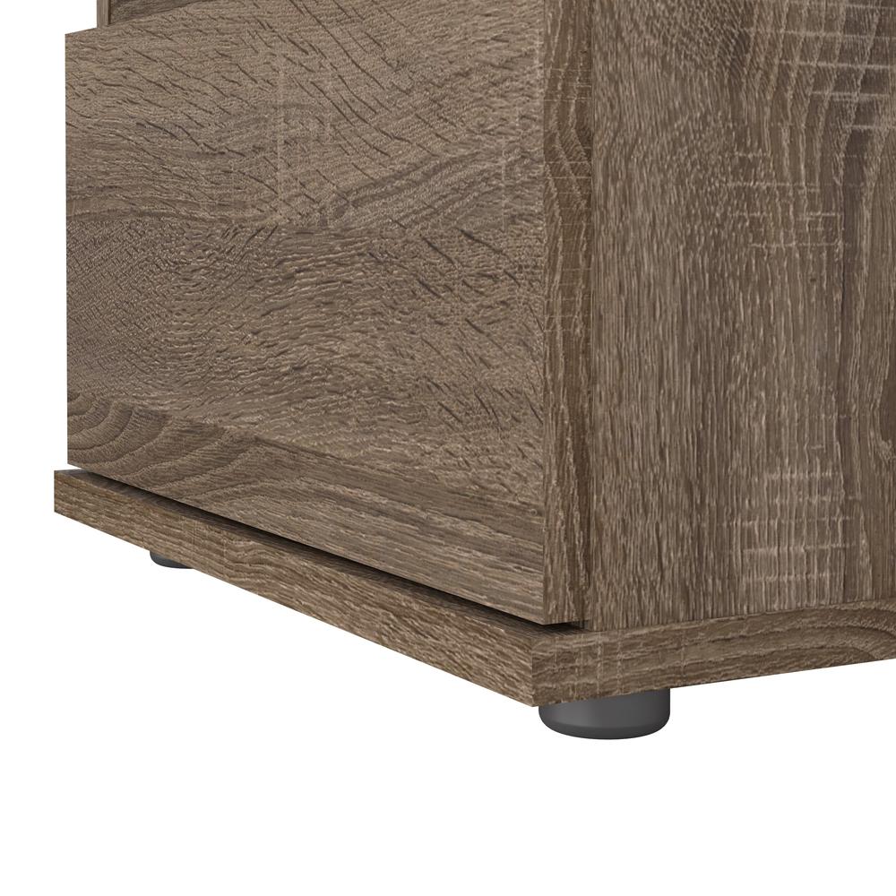 Aurora 2 Drawer Nightstand, Truffle Oak
