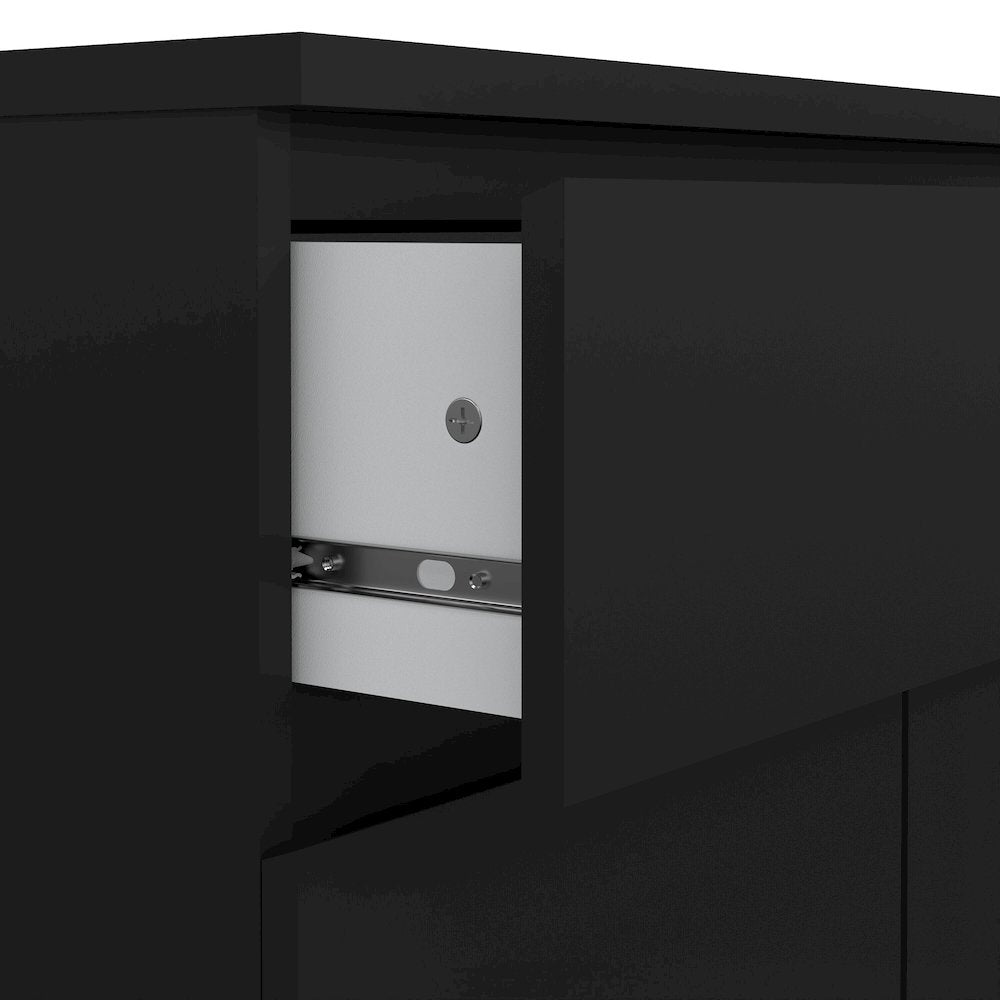 Scottsdale 1 Drawer, 2 Door Sideboard, Black Matte