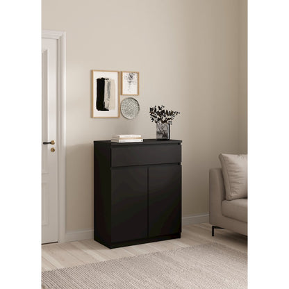 Scottsdale 1 Drawer, 2 Door Sideboard, Black Matte