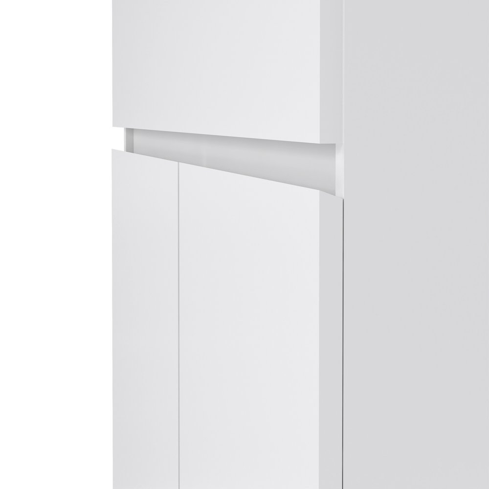 Scottsdale 1 Drawer, 2 Door Sideboard, White High Gloss