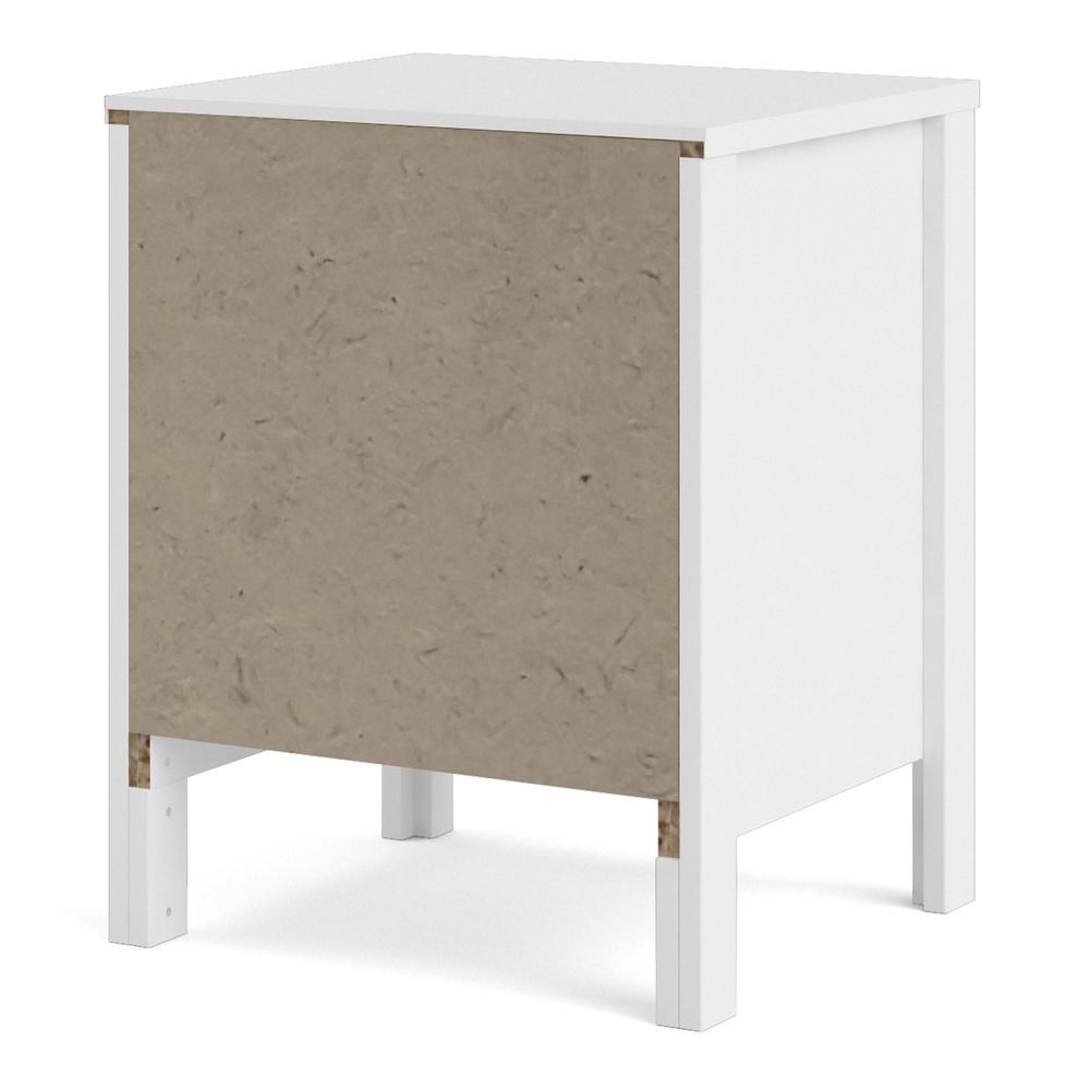 Madrid 2 Drawer Nightstand, White
