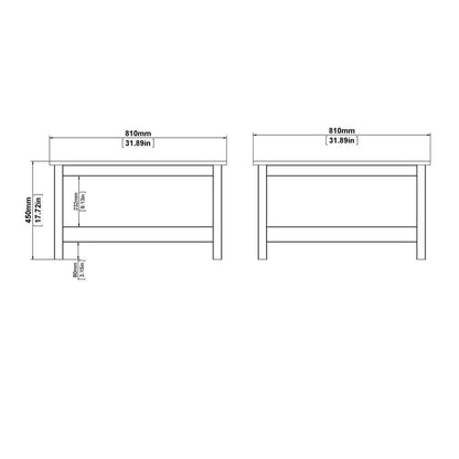 Madrid Coffee Table, White