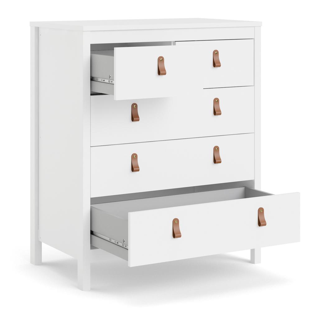 Madrid 5 Drawer Chest , White