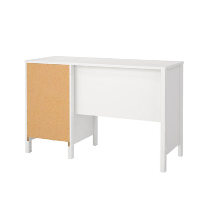 Madrid Home Office Writing Desk with 3 Storage Drawers, White