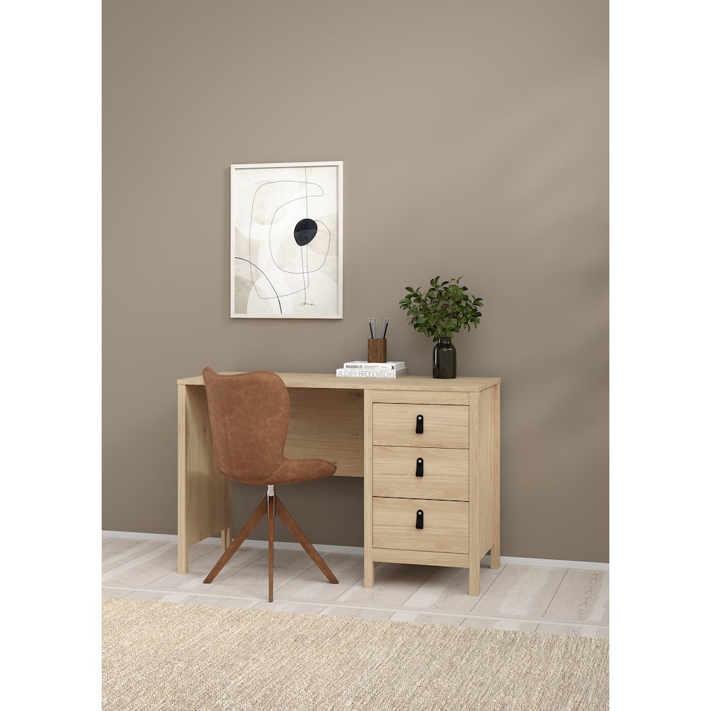 Home Office Writing Desk with 3 Storage Drawers