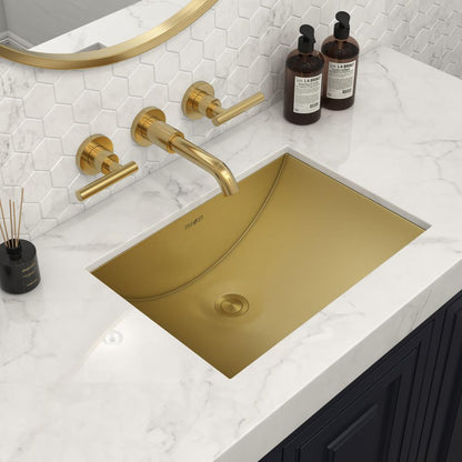Ruvati 18 x 12 inch Brushed Stainless Steel Rectangular Bathroom Sink Undermount