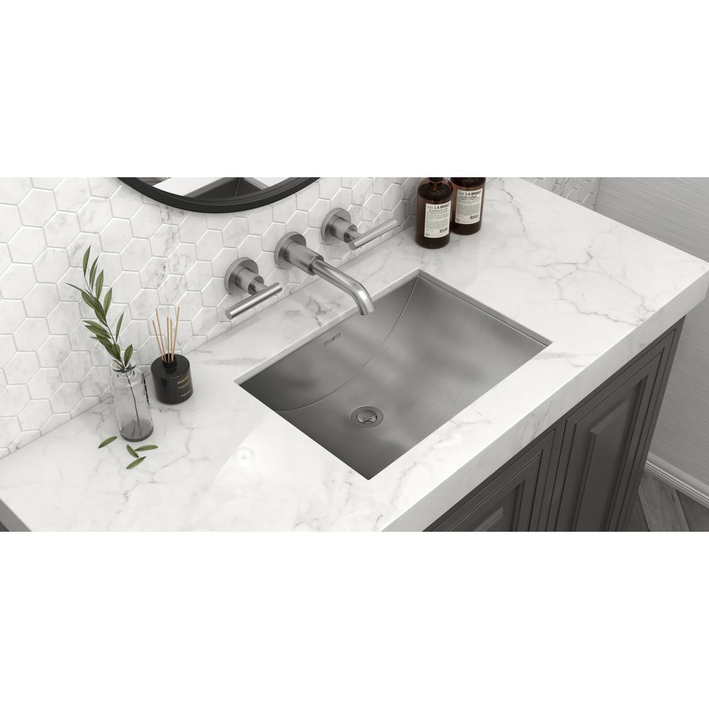 Ruvati 16 x 11 inch Stainless Steel Rectangular Bathroom Sink Undermount