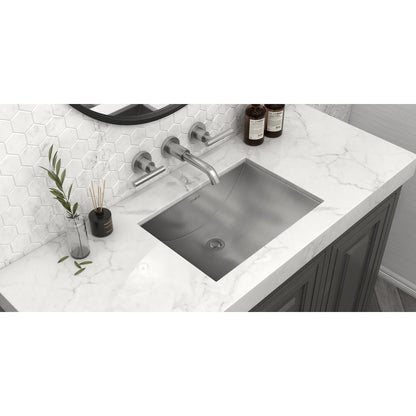 Ruvati 16 x 11 inch Stainless Steel Rectangular Bathroom Sink Undermount