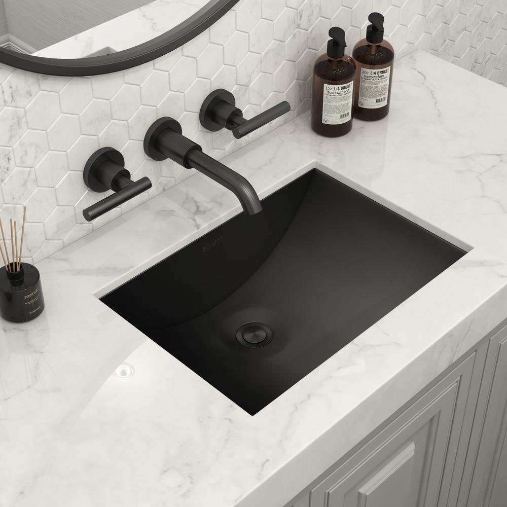 Ruvati 18 x 12 inch Brushed Stainless Steel Rectangular Bathroom Sink Undermount