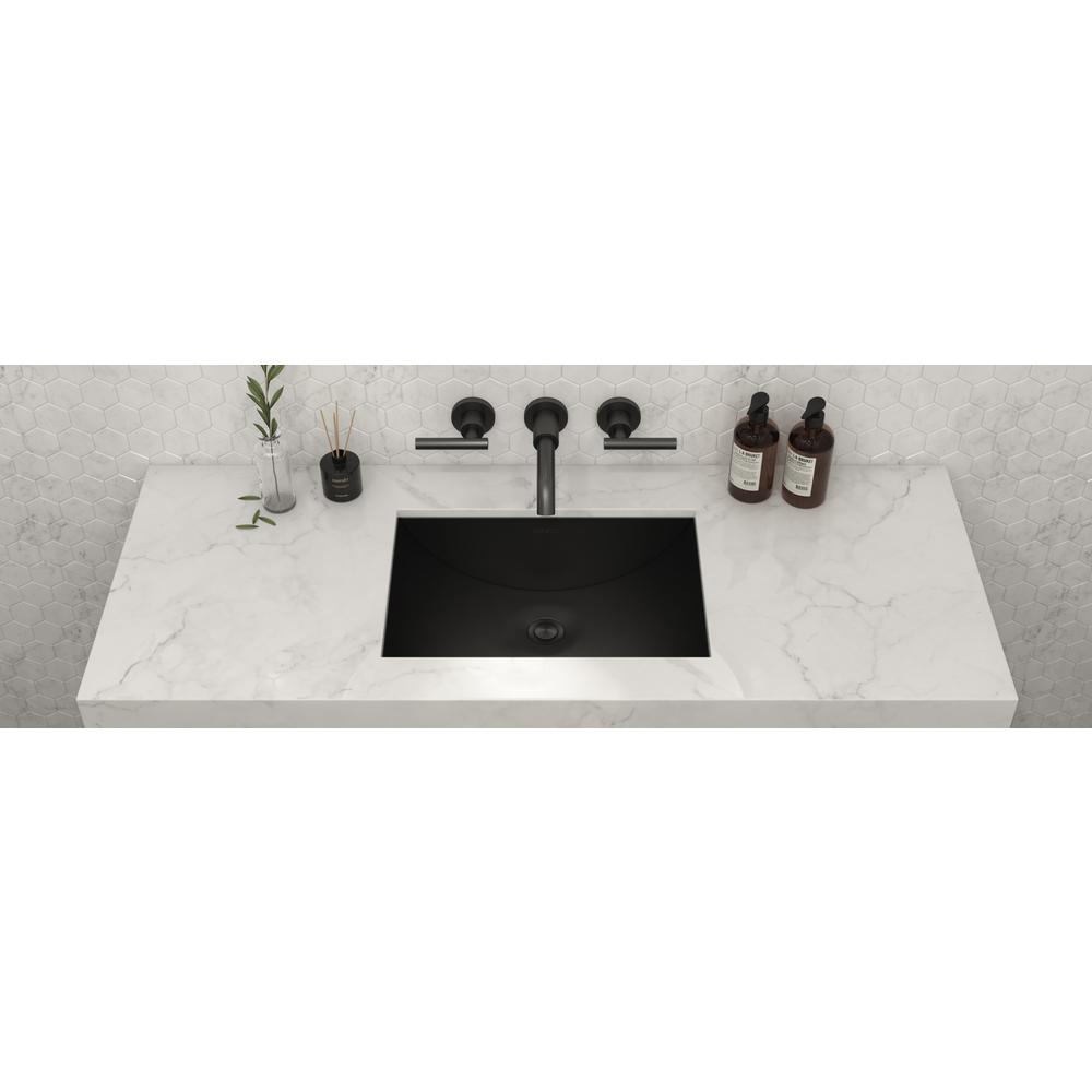 Ruvati 18 x 12 inch Brushed Stainless Steel Rectangular Bathroom Sink Undermount
