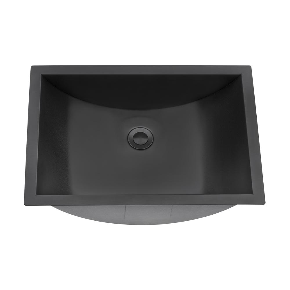 Ruvati 18 x 12 inch Brushed Stainless Steel Rectangular Bathroom Sink Undermount
